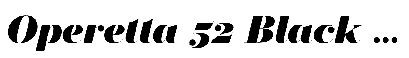 Operetta 52 Black Italic